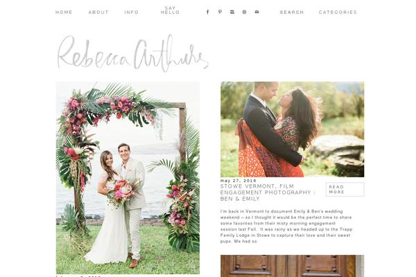 rebeccaarthursblog.com site used Oasis