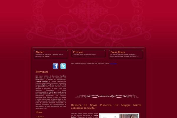 Rebecca theme site design template sample