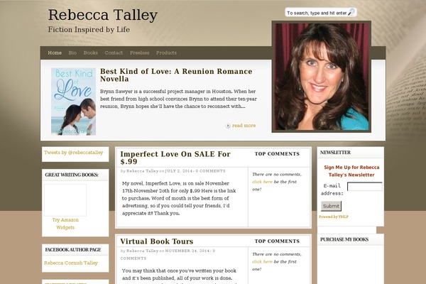 rebeccatalley.com site used Back-my-book