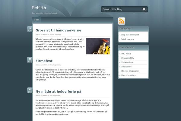 wpBurn Blue theme site design template sample