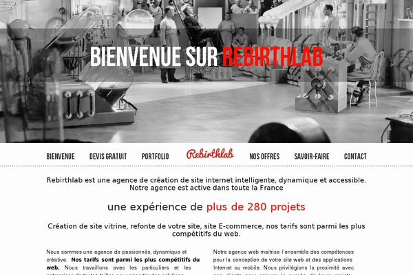 rebirthlab.fr site used Rebirthlab