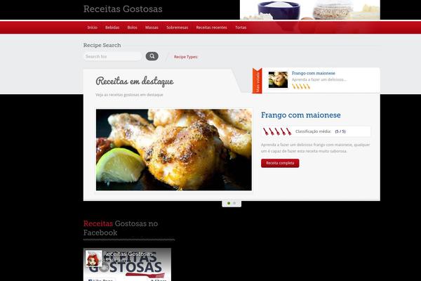 SocialChef theme site design template sample