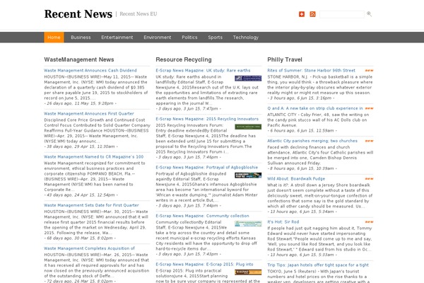 Onenews Premium theme site design template sample