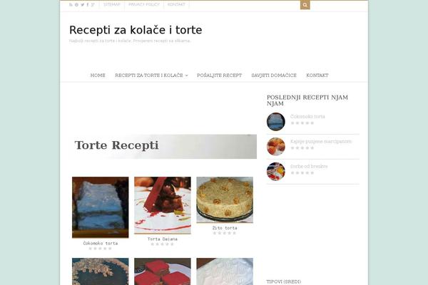 Food & Cook theme site design template sample