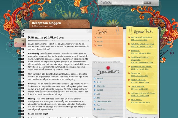 Notepad Chaos theme site design template sample