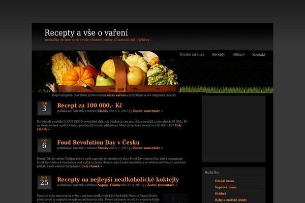 Vegetable theme site design template sample