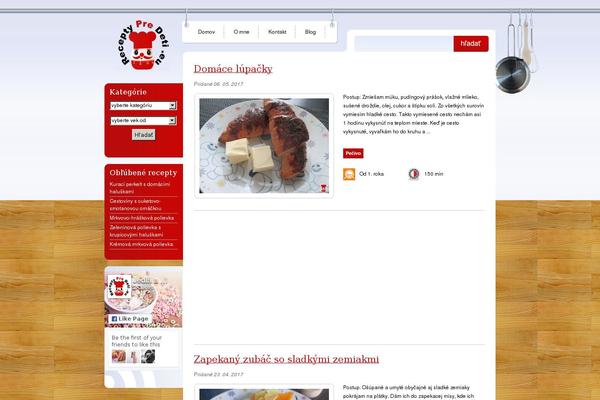 receptypredeti.eu site used Timeforfood