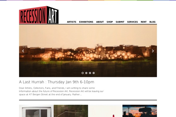 recessionartshows.com site used Presstwo