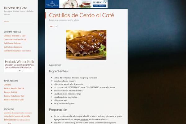 Confit theme site design template sample