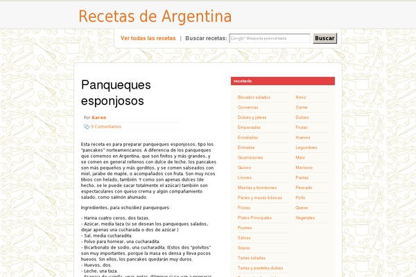 WordPress website example screenshot