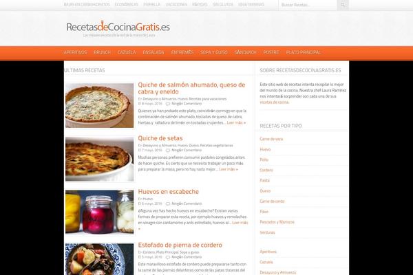 Foodpress theme site design template sample