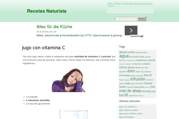recetasnaturista.com site used Blogsbeta-green