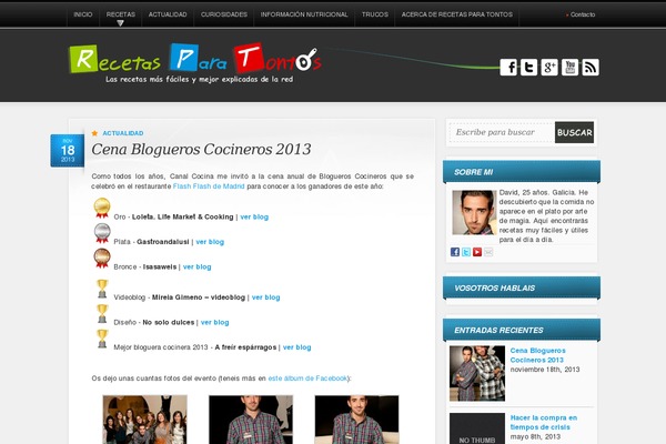 Site using About Me 3000 widget plugin