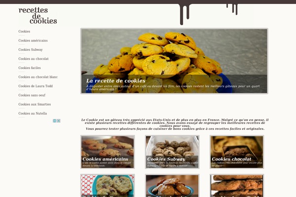 recettecookies.fr site used Recette