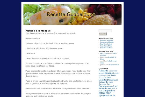 recetteguadeloupe.com site used Recette-guadeloupe