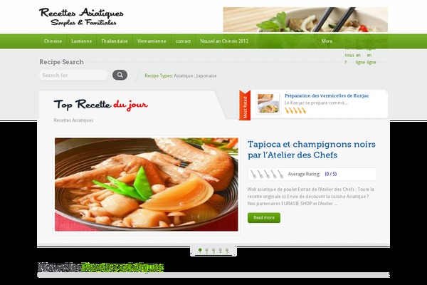 Food Recipes theme site design template sample