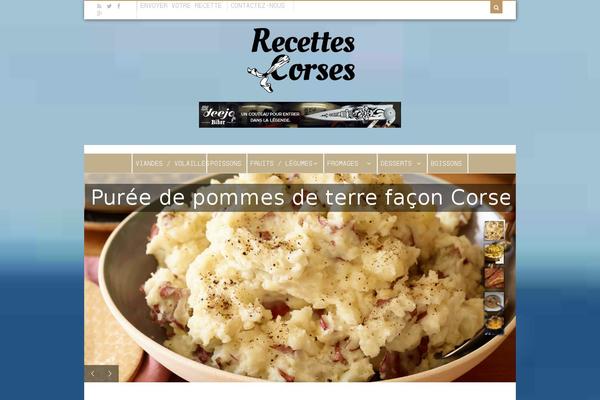 Food & Cook theme site design template sample