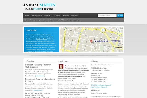 Enfold theme site design template sample