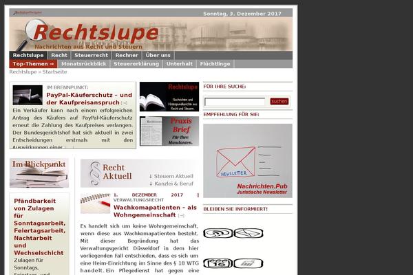 rechtslupe.eu site used Lupe