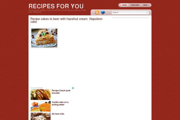 recipecooking.biz site used Promeni