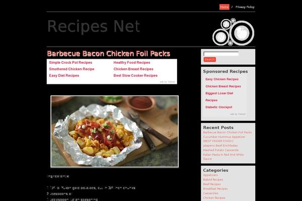 Food and Diet theme site design template sample