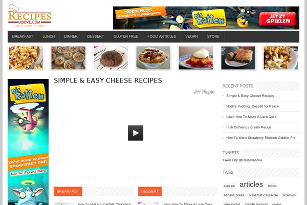 recipesabove.com site used Vx