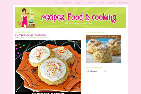 Foodie Pro theme site design template sample