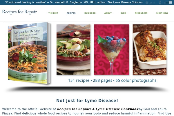 recipesforrepair.com site used Legenda