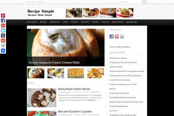Foodpress theme site design template sample
