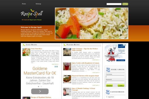 recipespell.com site used Recipes