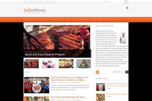 Foodpress theme site design template sample