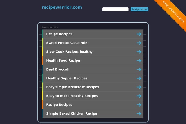 recipewarrior.com site used BirdSITE