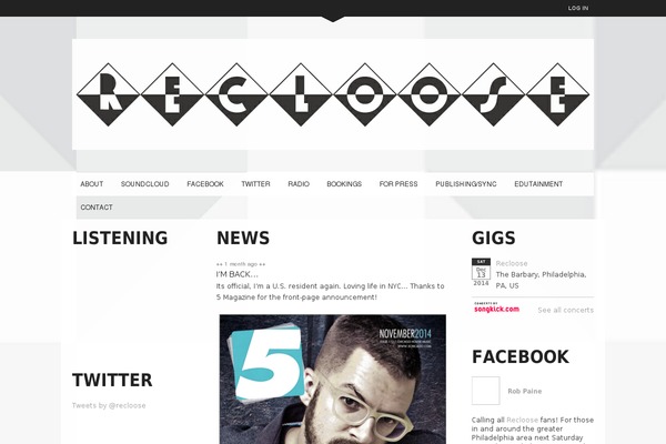 Soundboard theme site design template sample