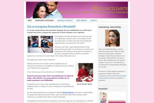 Lifestyle theme site design template sample