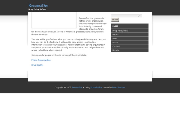 Dropshadow-2column theme site design template sample