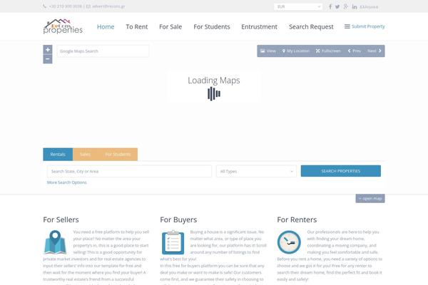 WP Residence theme site design template sample