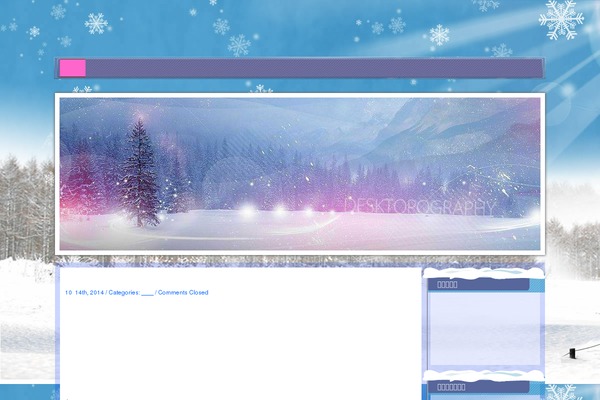 Winter theme site design template sample