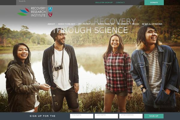 recovery theme websites examples