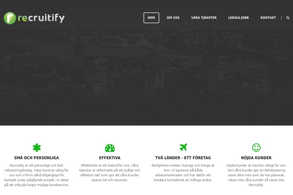 recruitify.se site used Suburbs