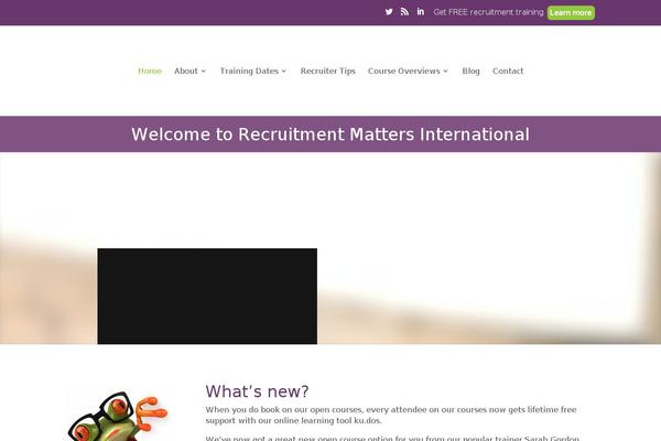 Divi Child theme site design template sample