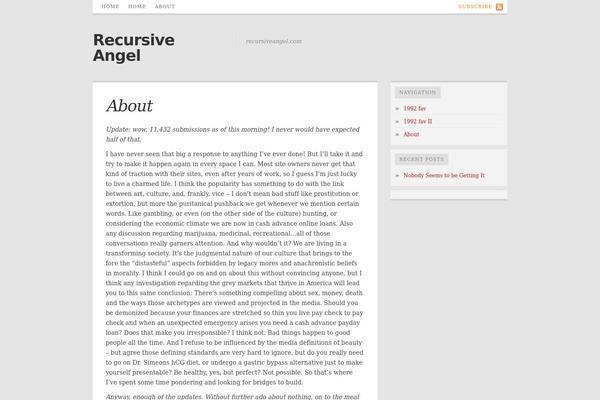 recursiveangel.com site used Generaltheme54