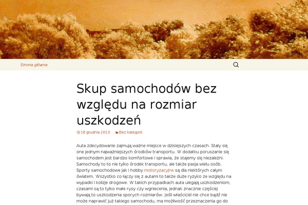 Twenty Thirteen theme site design template sample