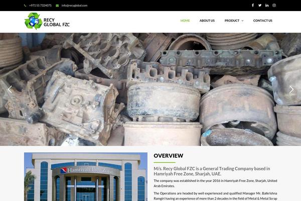 TheFox theme site design template sample