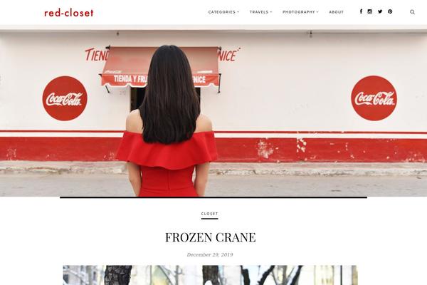 Vega theme site design template sample