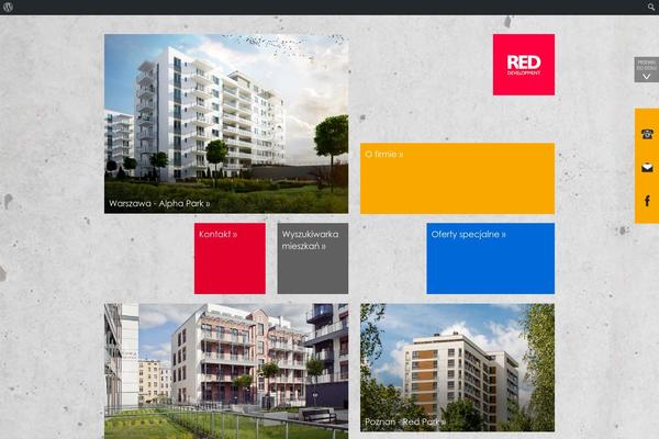 Red theme site design template sample