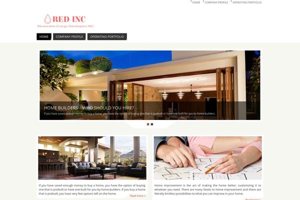 Parabola theme site design template sample