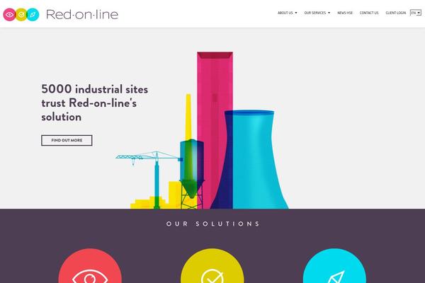 red-on-line-mu theme websites examples