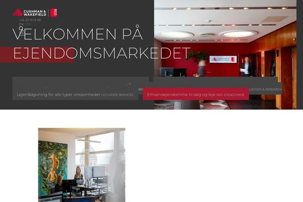 Red theme site design template sample