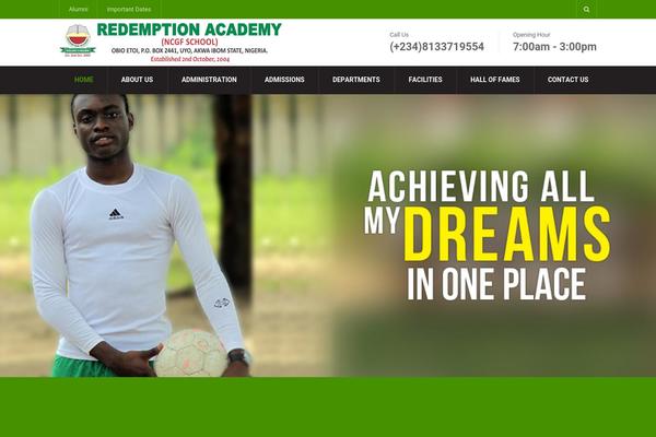 University theme site design template sample