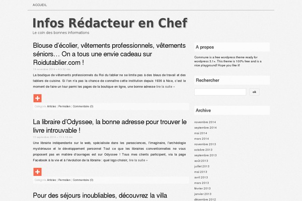 Commune theme site design template sample